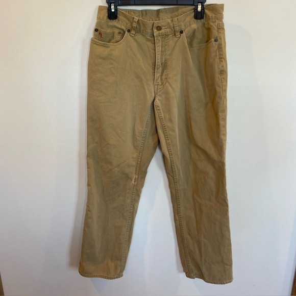 Polo Ralph Lauren Men's Khaki Light Brown Pants 31X30 Straight Leg - Picture 1 of 8